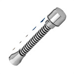 Blukit Extensor P/Torneira Abs Cro 90Mm 204