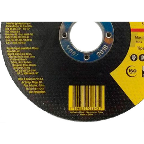 Black & Decker/Acessorios Disco Stanley Ct/Inox 4.1/2X1,0X7/8 - Kit C/25 Pc