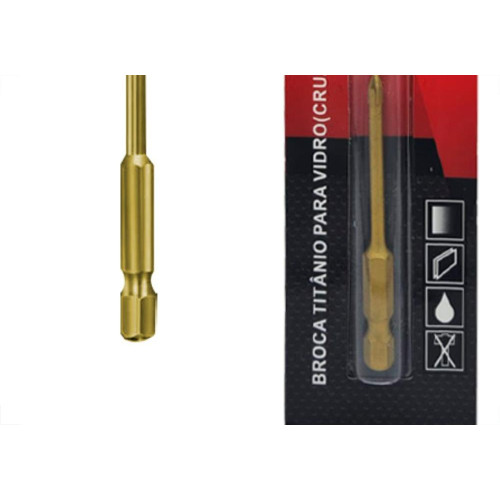 Strong Broca P/Vidro Ctpohr 04Mm Cruz Sext