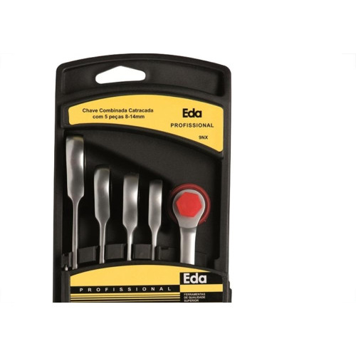 Eda Jg Chave Combinada Catraca 8 A14 5Pc/9Nx