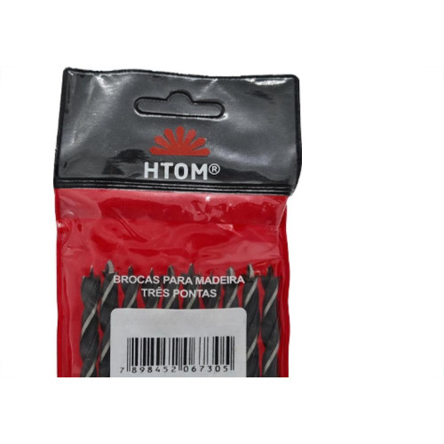 Hansa Tecnica Broca Aco Carbono 3 Ponta Htom 07Mm - Kit C/10 Pc