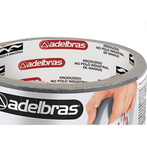 Adelbras Fita Adesiva Silvert.Adel.48X 5M Prata