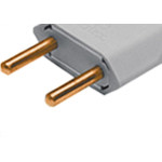 Perlex Pino Macho 2P 10A Bco 1041 - Kit C/10 Pc