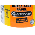Adelbras Fita Dupla Face Pap.Bco  12X30M - Kit C/6 Rl