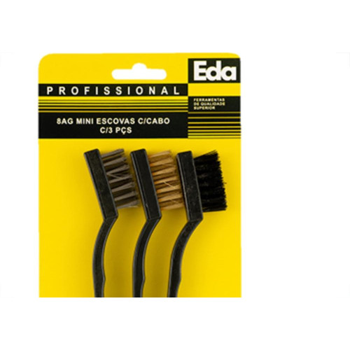 Eda Jg Escova Aco  Manual C/3Pc 8Ag