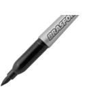 Brasfort Caneta P/Marcacao  Fina Preto 7855 - Kit C/12 Pc