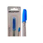 Brasfort Caneta P/Marcacao  Blist.Fina Azul