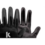 Kalipso Luva  Multitato Pu Preta. G - Kit C/12 Pr