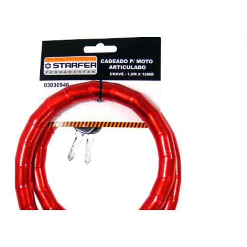 Starfer Cadeado P/Moto Art.18Mm-1,0Mt Starf