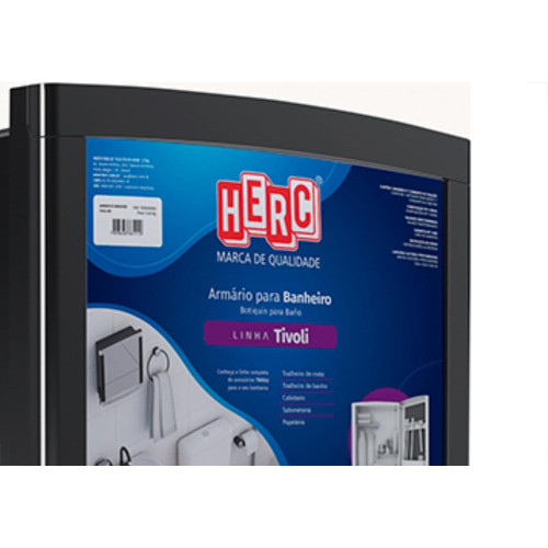 Herc Armario Banheiro Tivoli Preto 356