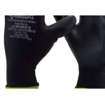 Imbat Luva Poliester  Pu Preto 10 - Kit C/12 Pr