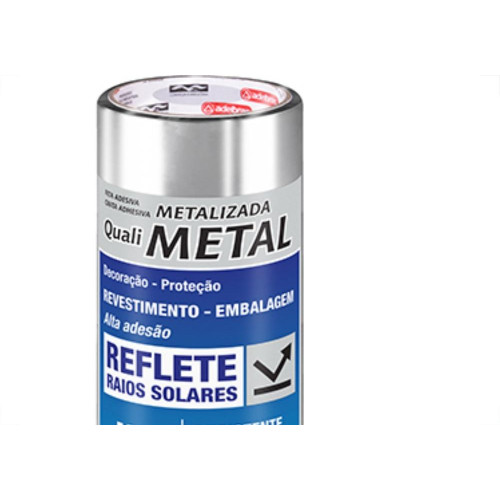 Adelbras Fita Adesiva P/Embalagem Metaliz. 48X40 - Kit C/5 Rl