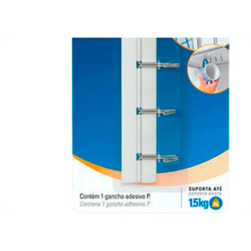 Tek Gancho  Zafira Branco/Metal P
