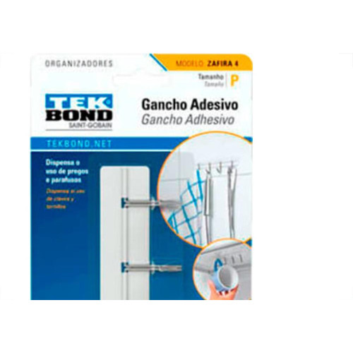 Tek Gancho  Zafira Branco/Metal P
