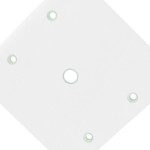Radial Placa  Pollar 4X4 Furo Centr