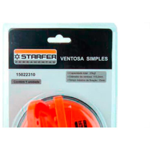 Starfer Ventosa P/Vidro  P/ 25K Simp