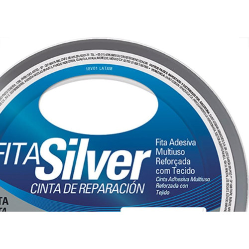 Tek Fita Adesiva Silver  48Mmx 5M-Prata