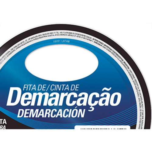 Tek Fita Demarcao Solo  48Mmx15M-Preta