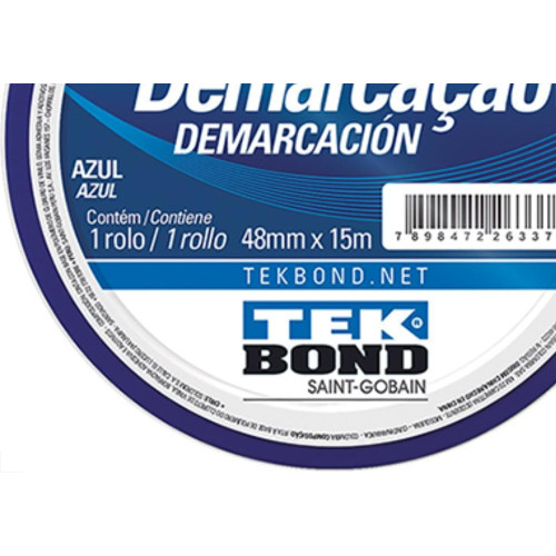 Tek Fita Demarcao Solo  48Mmx15M-Azul