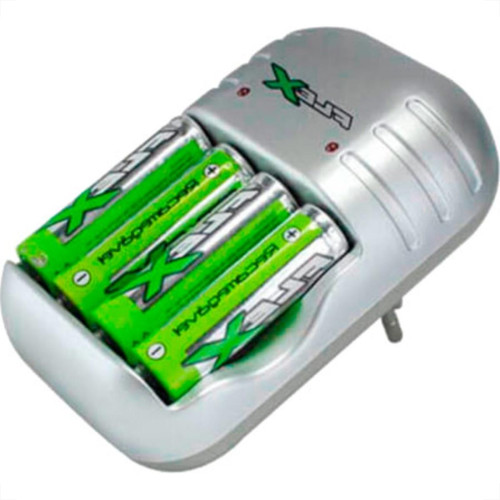 Flex Xcell Carregador Pilha C/4Pilha Fx.C03-4P