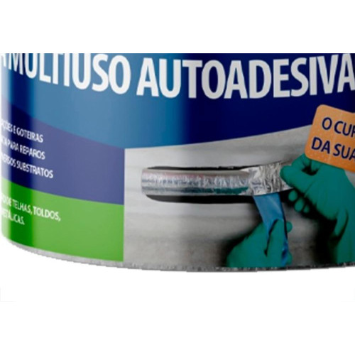 Viapol Fita Adesiva Tapa Goteira 10Cmx10Mt