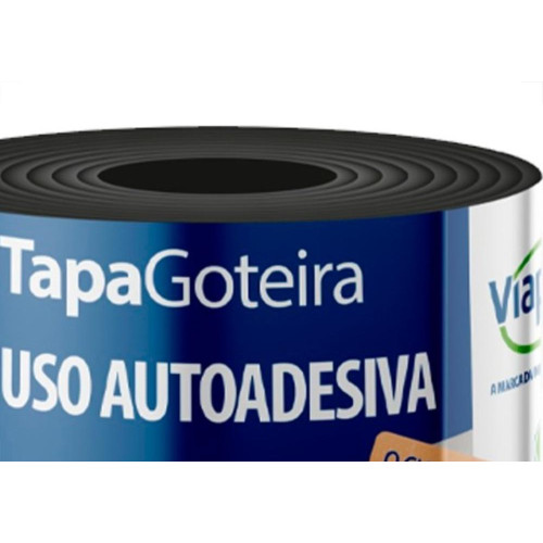 Viapol Fita Adesiva Tapa Goteira 10Cmx10Mt