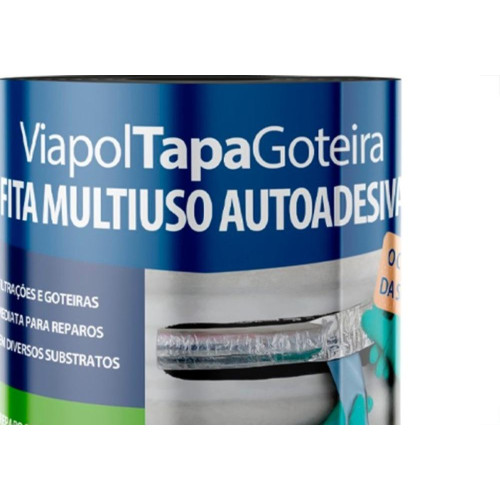 Viapol Fita Adesiva Tapa Goteira 20Cmx10Mt