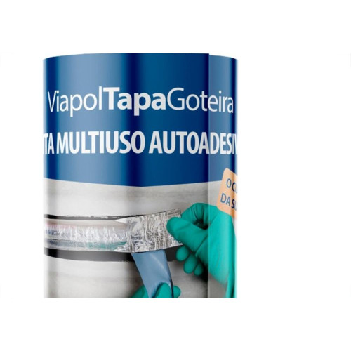 Viapol Fita Adesiva Tapa Goteira 30Cmx10Mt