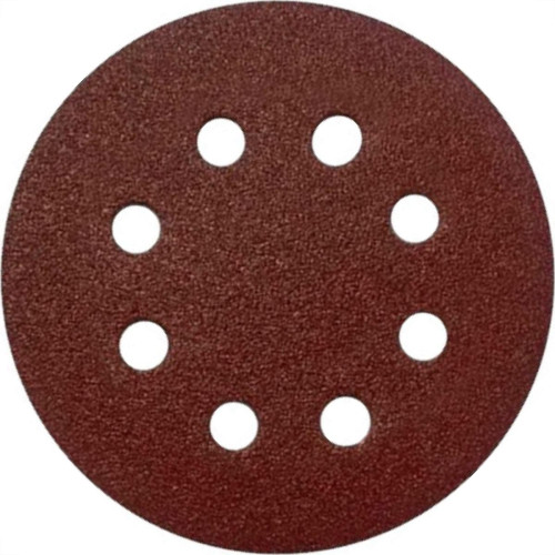 Disflex Disco Lixa Pluma Ferro 5 X120 8Furo - Kit C/10 Pc