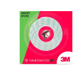 Fita Dupla Face 3M Fixa Forte Espuma 12Mm X 1,5M - 750G