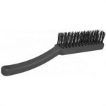 Escova De Aco Manual Roma Plastico Com Cabo 4 Fileiras - Kit C/12 Pecas