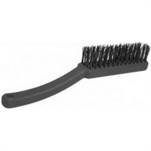 Escova De Aco Manual Roma Plastico Com Cabo 4 Fileiras - Kit C/12 Pecas