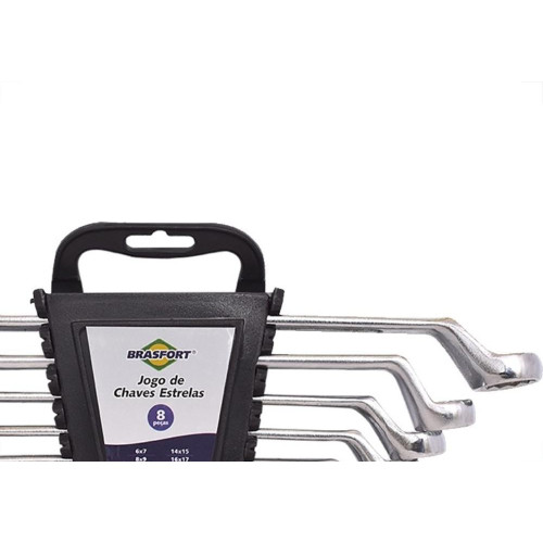 Chave Estrela Jogo Brasfort 6 A 22Mm Com 8 Pecas - 6042