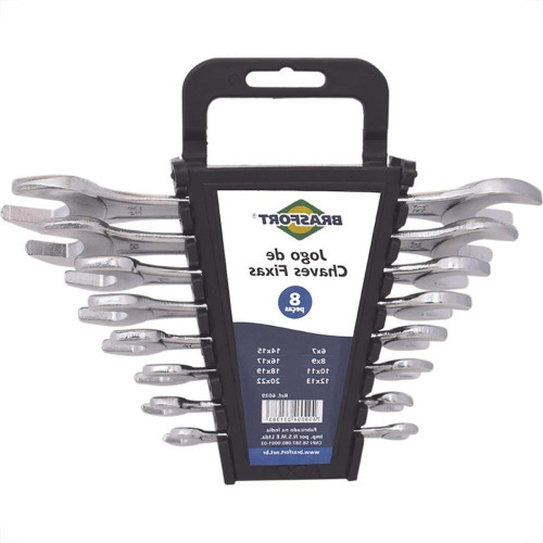 Chave Fixa Jogo Brasfort 6 A 22 Com 8 Pecas - 6039