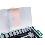 Kit Waft Jogo Soquete 1/4'' Com Catraca Com 25 Pecas 6044