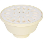 Ralo Sifonado Krona Redondo Branco 10Cm