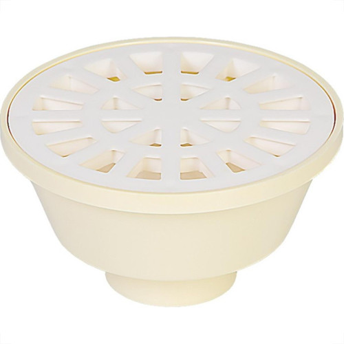 Ralo Sifonado Krona Redondo Branco 10Cm