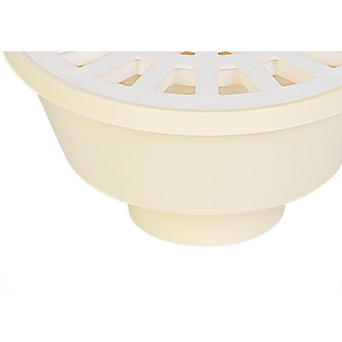 Ralo Sifonado Krona Redondo Branco 10Cm