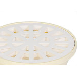 Ralo Sifonado Krona Redondo Branco 10Cm