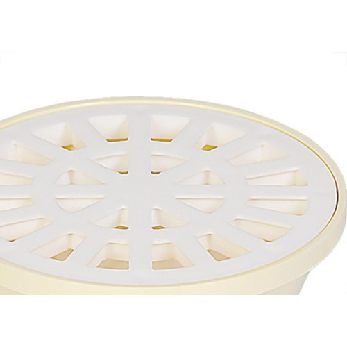 Ralo Sifonado Krona Redondo Branco 10Cm