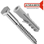 Parafuso Com Bucha 12 Cabeca Sextavada Pacote Com 50 Pecas (5/16X70)