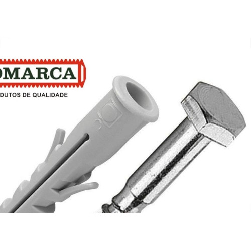 Parafuso Com Bucha 12 Cabeca Sextavada Pacote Com 50 Pecas (5/16X70)