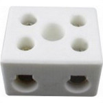 Conector Porcelana Brasfort 2 Polos - 16Mm Fixar - 8766 - Kit C/10 Pecas