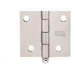 Dobradica Blister Silvana 880 -   3.1/2'' Niquelada (3 Pecas Com Parafuso)