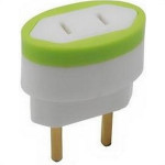 Pino Adaptador Daneva 2 Polos 10A. Chato Para Redondo - 1549 - Kit C/12 Pecas