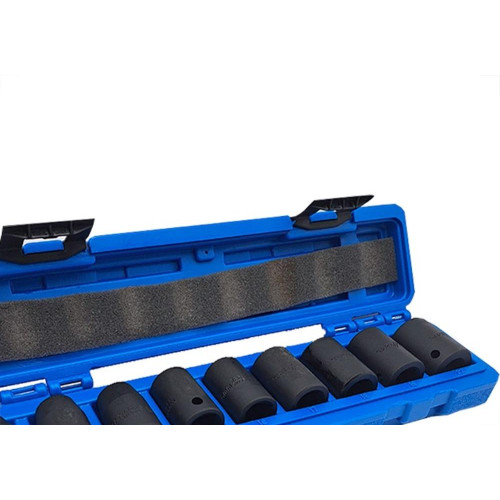 Kit Jogo Soquete 1/2''Curto Brasfort Com 9 Pecas - 6159