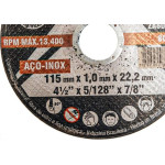 Disco Aco Inox Itambe 4.1/2''X5/128''X7/8'' Premium - Fino 1,0Mm - Kit C/25 Pecas