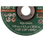 Disco Corte Ferro Itambe 4.3/8''X1/8''X49/62'' - Cae-2 - F-20 Makita - 2 Telas - Kit C/10 Pecas