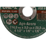 Disco Corte Ferro Itambe 4.1/2''X1/8X7/8''- 2 Telas Cae-2 - Kit C/10 Pecas