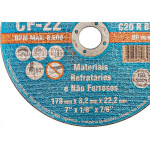 Disco Corte Refratario Itambe 7''X1/8''X7/8''- 2 Telas - Cf-22